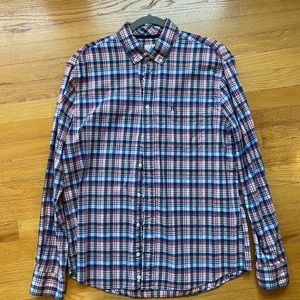 Johnnie O plaid hanging out shirt